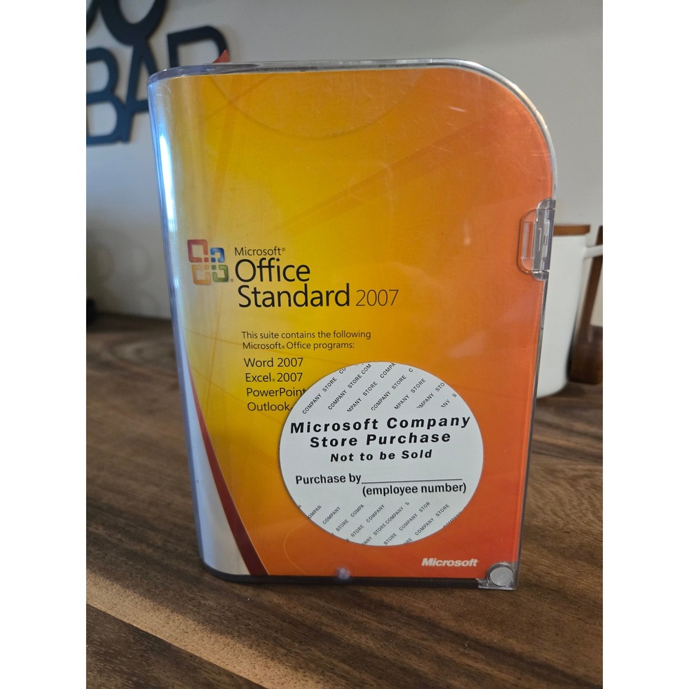 Microsoft Office Standard 2007 Word Excel PowerPoint Outlook PC